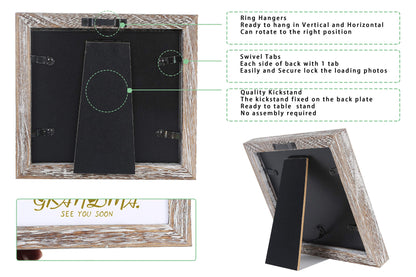 Baby Sonogram Photo Frame - 1st Ultrasound Picture Frame - 7x7 displays 4x3