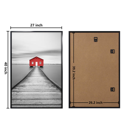 Poster Frame 3 Pack, Picture Frame for Horizontal or Vertical Wall Mounting, Sturdy and Scratch-proof