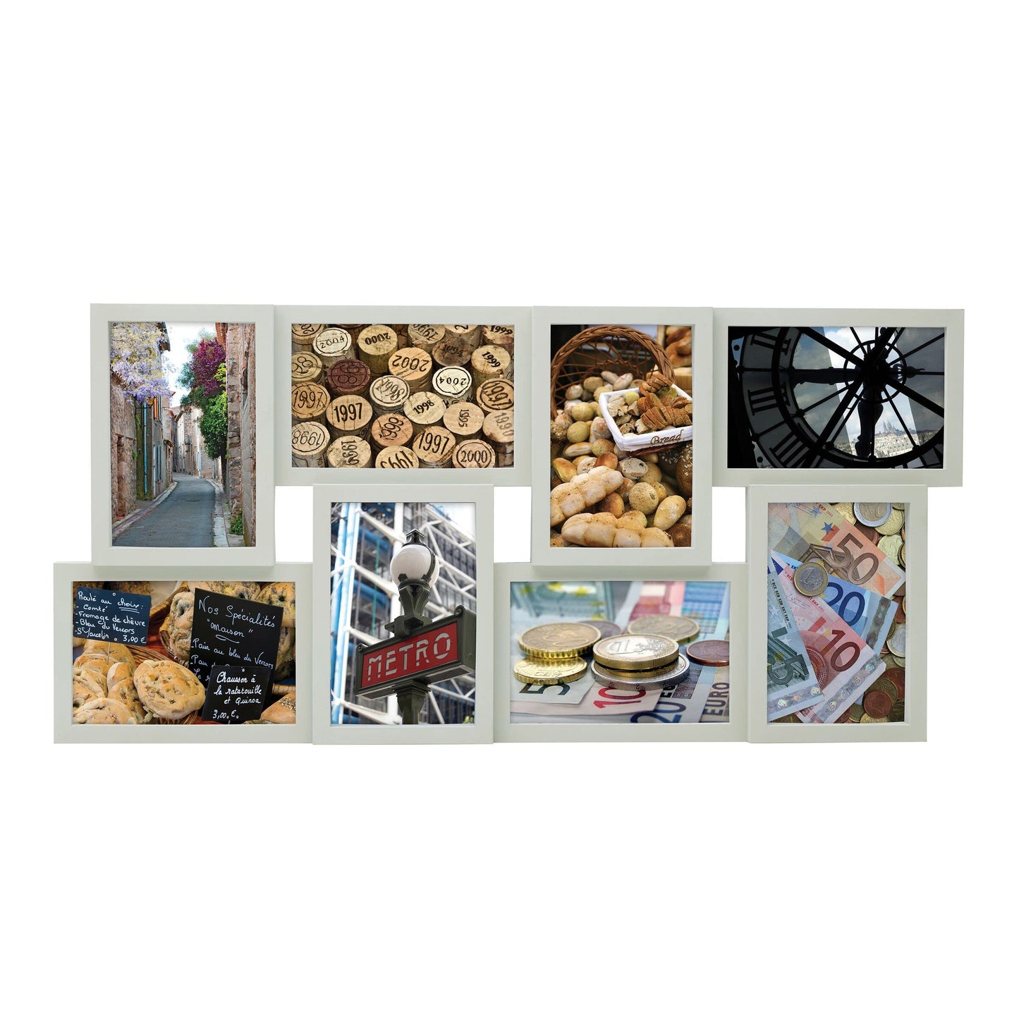 12 Opening Collage Frame, Displays 4x6 and 6x4 Inch Photos