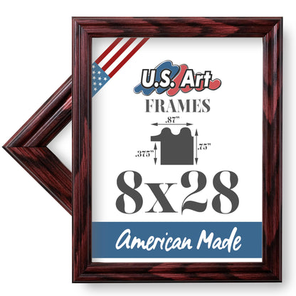 Traditional Style White Thin .75 Inch Wide, Solid Wood, Wall Decor Picture Poster Photo Frame