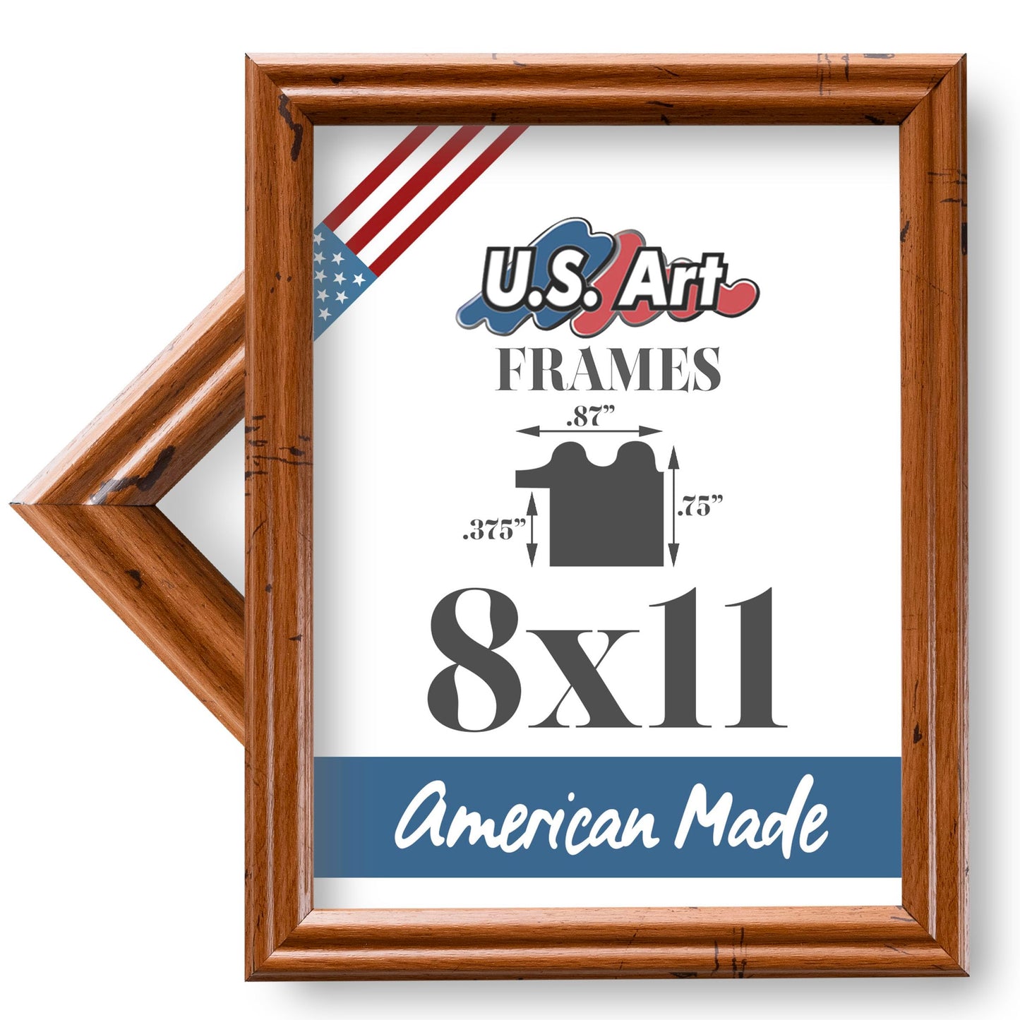 Traditional Style White Thin .75 Inch Wide, Solid Wood, Wall Decor Picture Poster Photo Frame