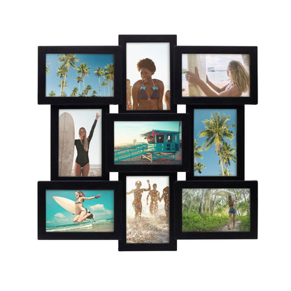 12 Opening Collage Frame, Displays 4x6 and 6x4 Inch Photos