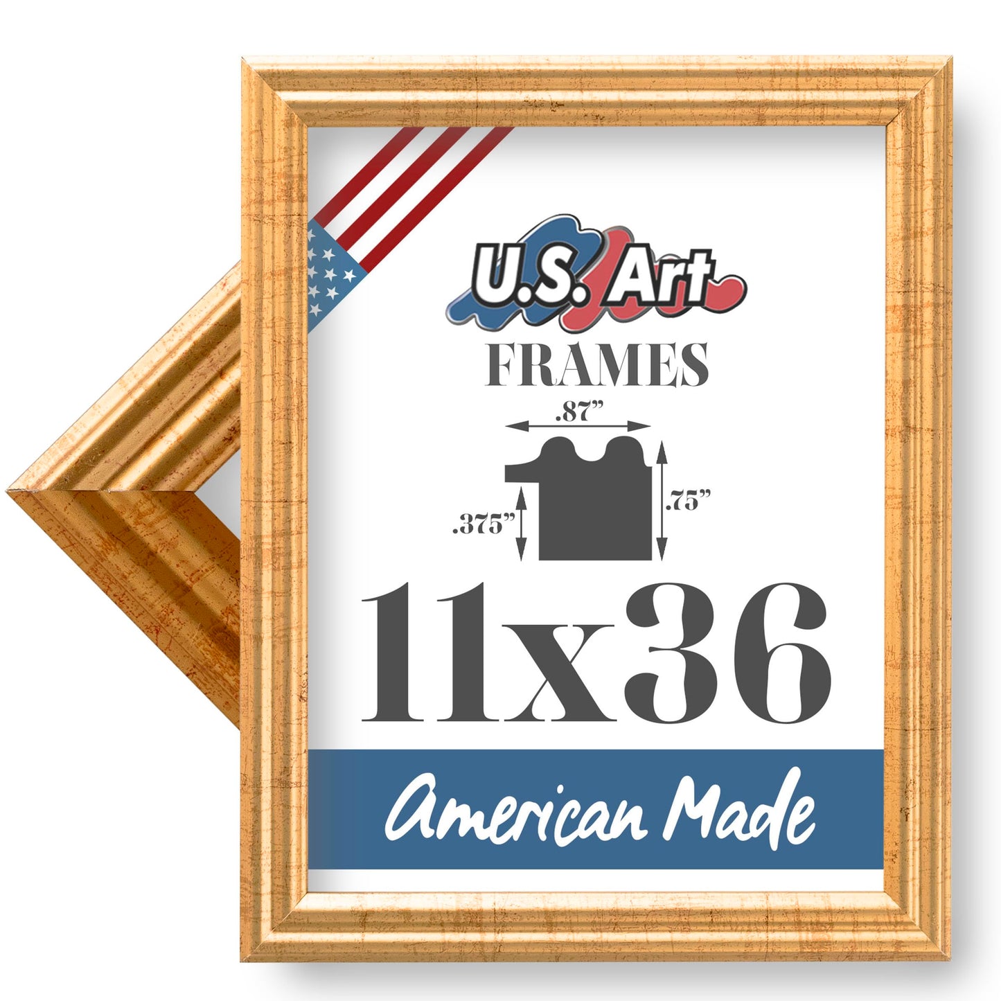 Traditional Style White Thin .75 Inch Wide, Solid Wood, Wall Decor Picture Poster Photo Frame