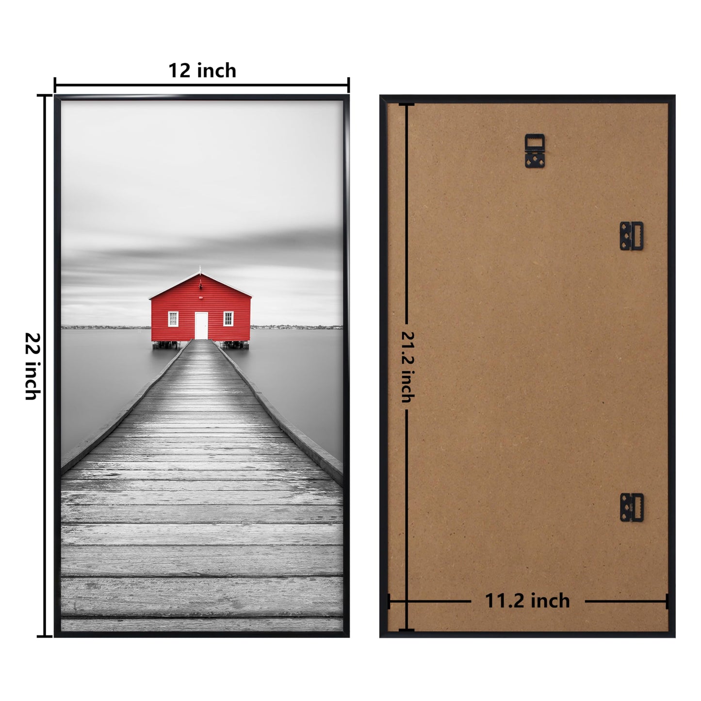 Poster Frame 3 Pack, Picture Frame for Horizontal or Vertical Wall Mounting, Sturdy and Scratch-proof