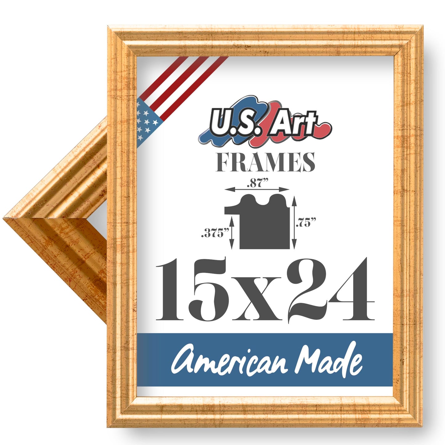 Traditional Style White Thin .75 Inch Wide, Solid Wood, Wall Decor Picture Poster Photo Frame