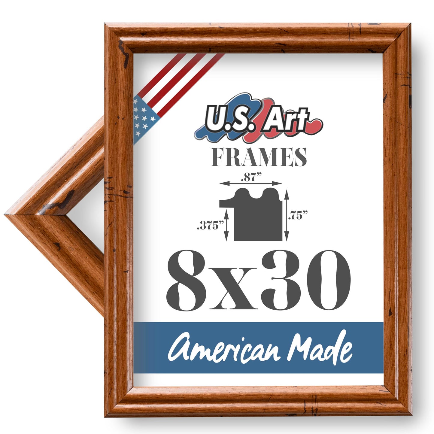 Traditional Style White Thin .75 Inch Wide, Solid Wood, Wall Decor Picture Poster Photo Frame