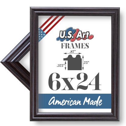 Traditional Style White Thin .75 Inch Wide, Solid Wood, Wall Decor Picture Poster Photo Frame