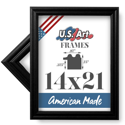 Traditional Style White Thin .75 Inch Wide, Solid Wood, Wall Decor Picture Poster Photo Frame