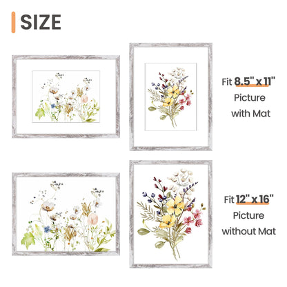 Picture Frame, Display Pictures with Mat or Without Mat, Wall Hanging Photo Frame