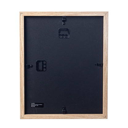 Wooden Shadow Box Frame – Display Case with Soft Felt Back, Memory Box with Tempered Glass, Elegant White Ball Push Pins