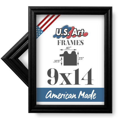 Traditional Style White Thin .75 Inch Wide, Solid Wood, Wall Decor Picture Poster Photo Frame