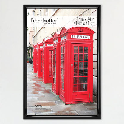 Trendsetter Poster Frame Black High-Gloss, Vertical & Horizontal Wall Hanging Large Picture Frame for Photos, Posters & Art Prints