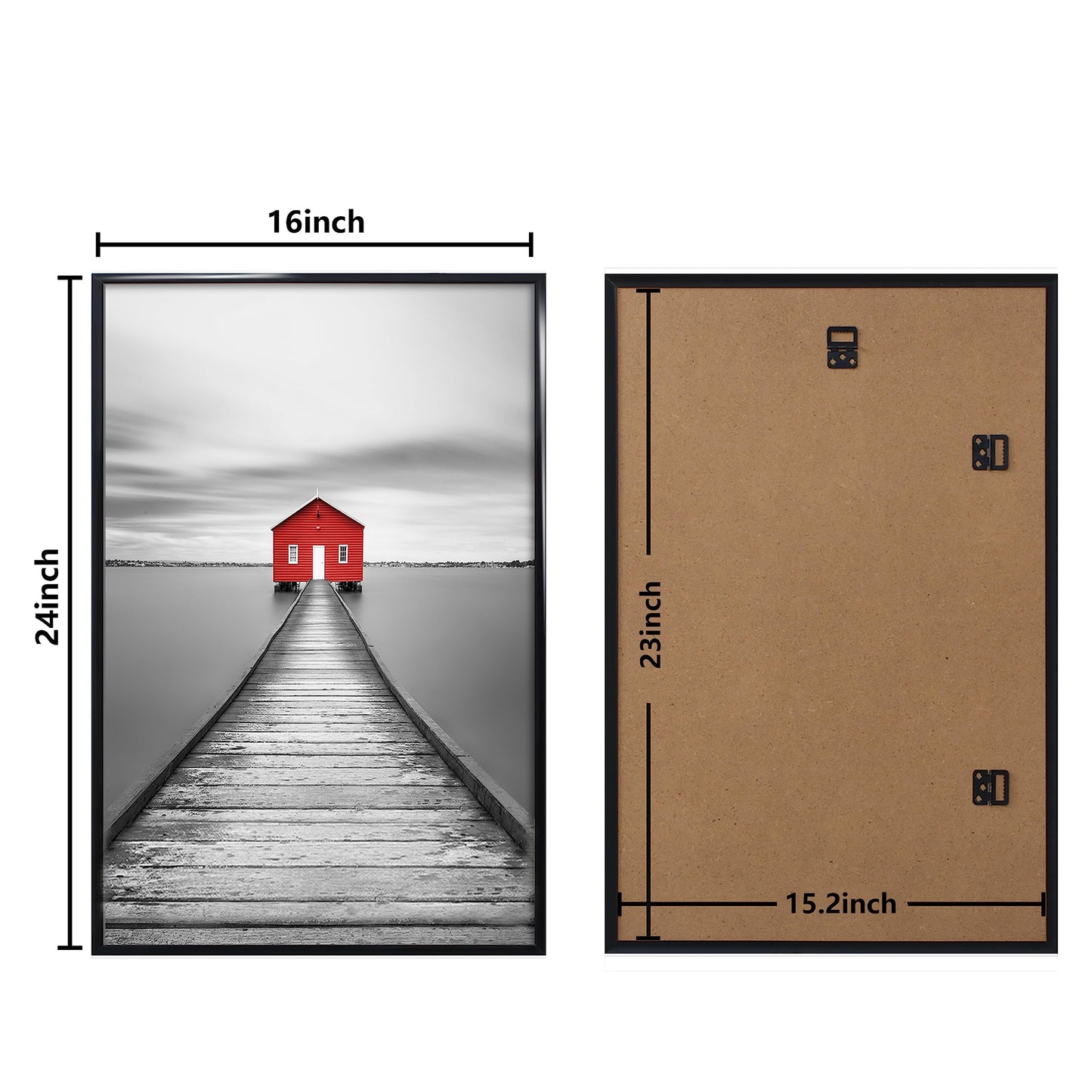 Poster Frame 3 Pack, Picture Frame for Horizontal or Vertical Wall Mounting, Sturdy and Scratch-proof