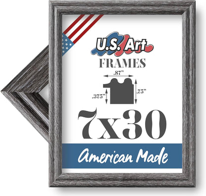 Traditional Style White Thin .75 Inch Wide, Solid Wood, Wall Decor Picture Poster Photo Frame