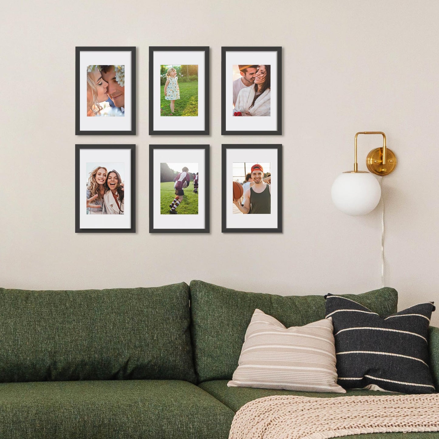 Picture Frame, Display Pictures with Mat or Without Mat, Wall Hanging Photo Frame