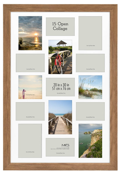 Museum Poster Frame Medium Oak, Vertical & Horizontal Wall Hanging Large Picture Frame for Photos, Posters & Art Prints