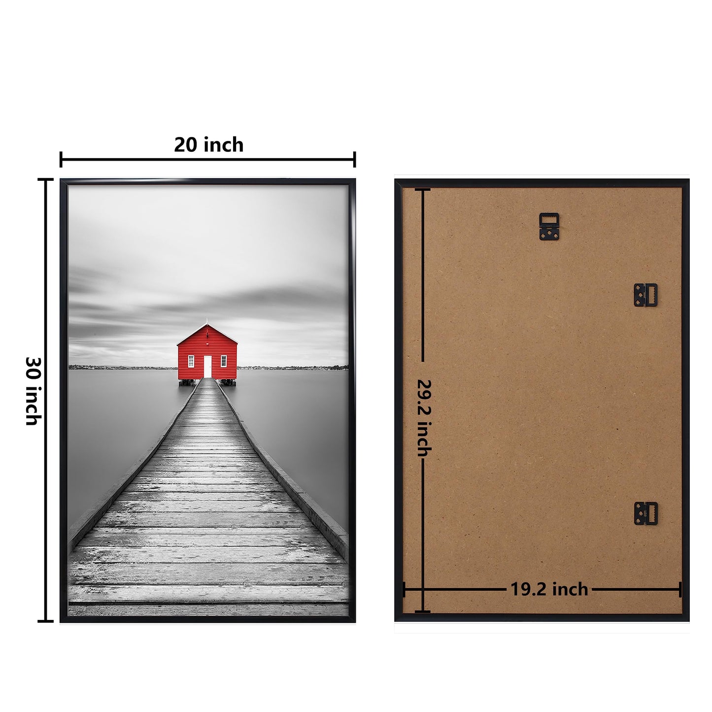 Poster Frame 3 Pack, Picture Frame for Horizontal or Vertical Wall Mounting, Sturdy and Scratch-proof