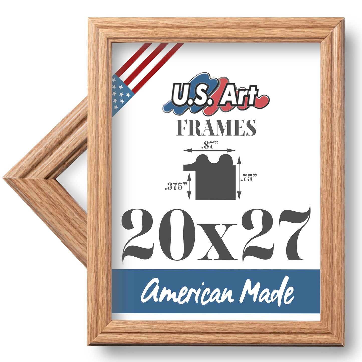 Traditional Style White Thin .75 Inch Wide, Solid Wood, Wall Decor Picture Poster Photo Frame