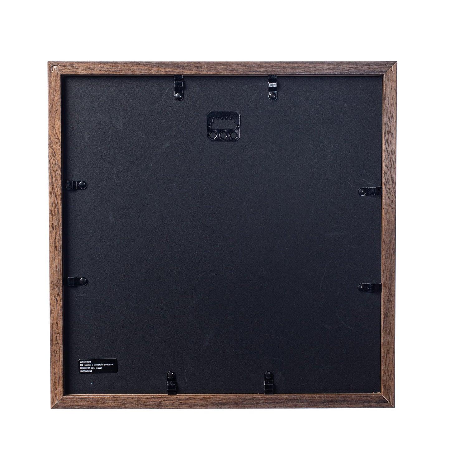 Wooden Shadow Box Frame – Display Case with Soft Felt Back, Memory Box with Tempered Glass, Elegant White Ball Push Pins