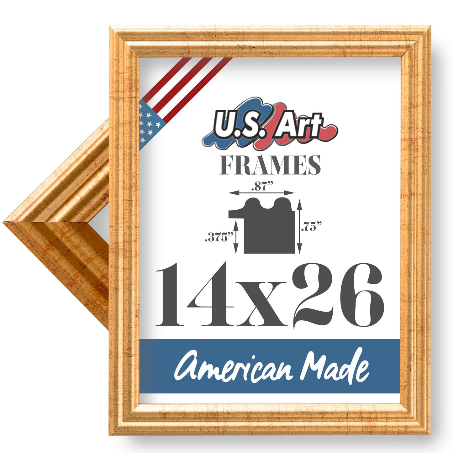 Traditional Style White Thin .75 Inch Wide, Solid Wood, Wall Decor Picture Poster Photo Frame