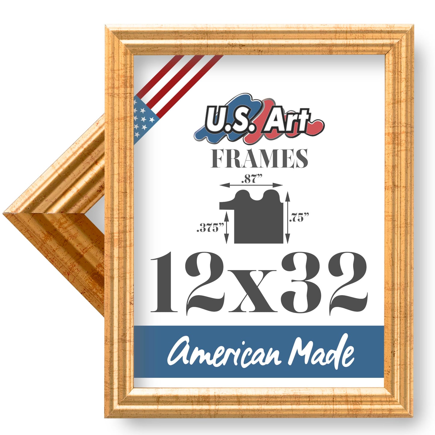 Traditional Style White Thin .75 Inch Wide, Solid Wood, Wall Decor Picture Poster Photo Frame