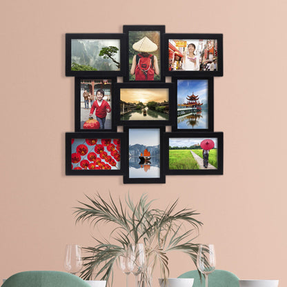 12 Opening Collage Frame, Displays 4x6 and 6x4 Inch Photos