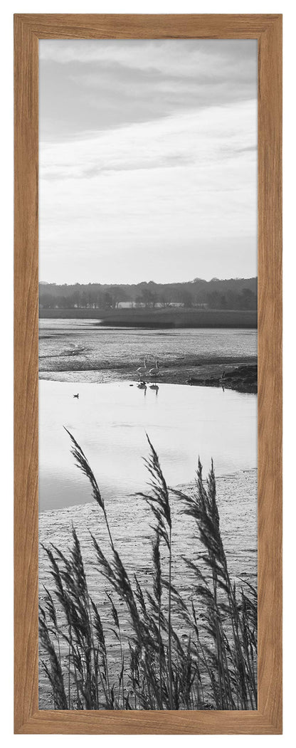 Museum Poster Frame Medium Oak, Vertical & Horizontal Wall Hanging Large Picture Frame for Photos, Posters & Art Prints