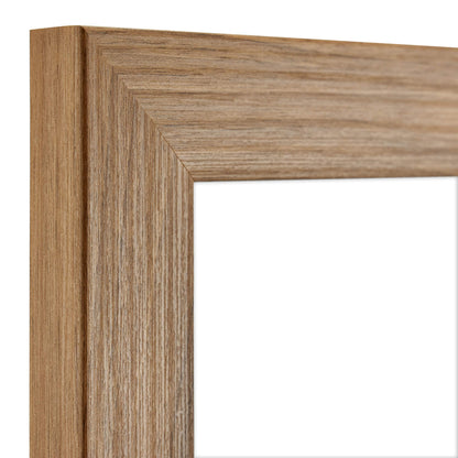 Museum Poster Frame Medium Oak, Vertical & Horizontal Wall Hanging Large Picture Frame for Photos, Posters & Art Prints