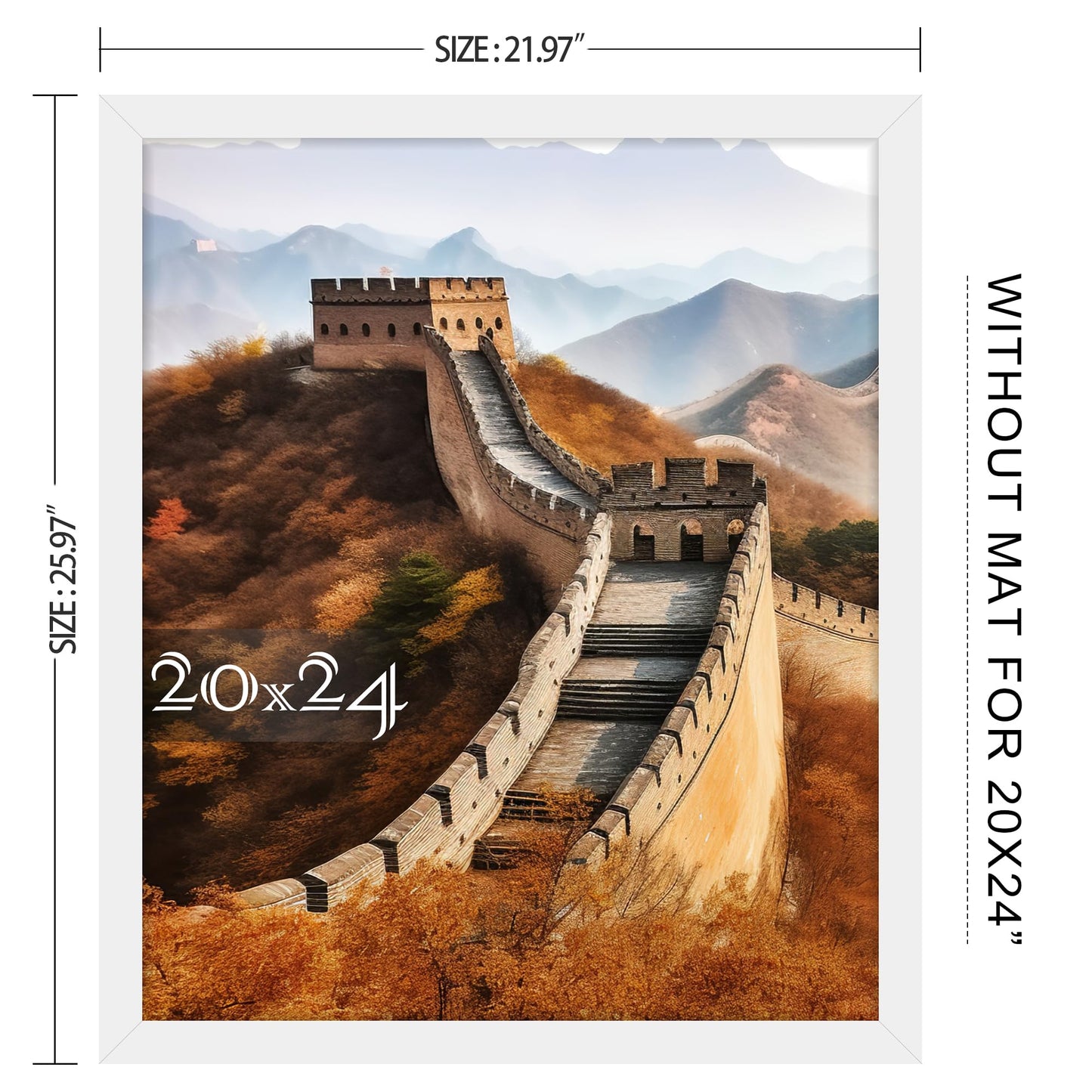 Multi Size Picture Frame, Photo Frame for Wall Mounting Display