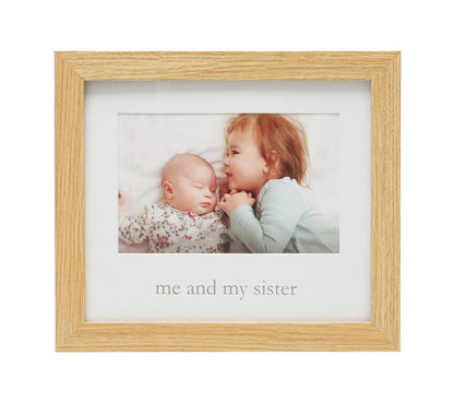 Rustic Me & My Sister Frame, Sibling Keepsake, Ideal Little or Big Sister Gift, Gender Neutral Nursery Decor