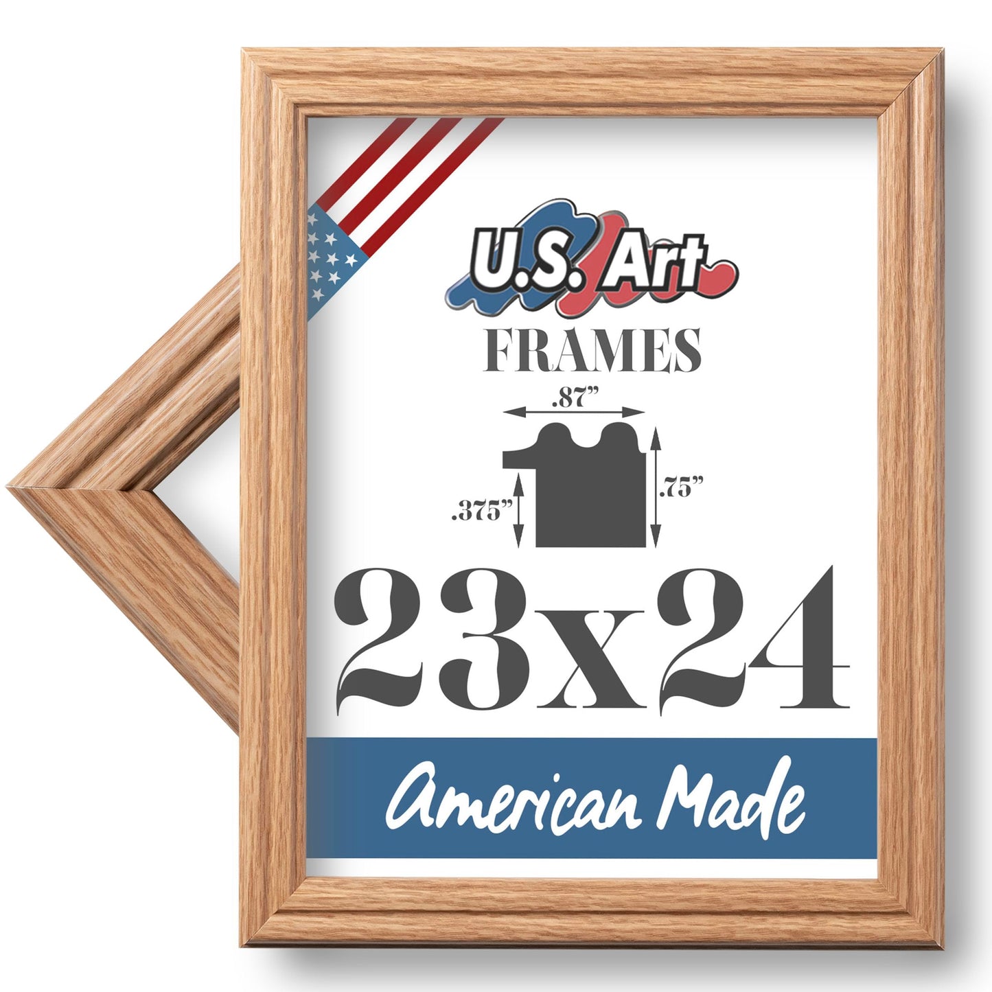 Traditional Style White Thin .75 Inch Wide, Solid Wood, Wall Decor Picture Poster Photo Frame