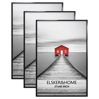 Poster Frame 3 Pack, Picture Frame for Horizontal or Vertical Wall Mounting, Sturdy and Scratch-proof