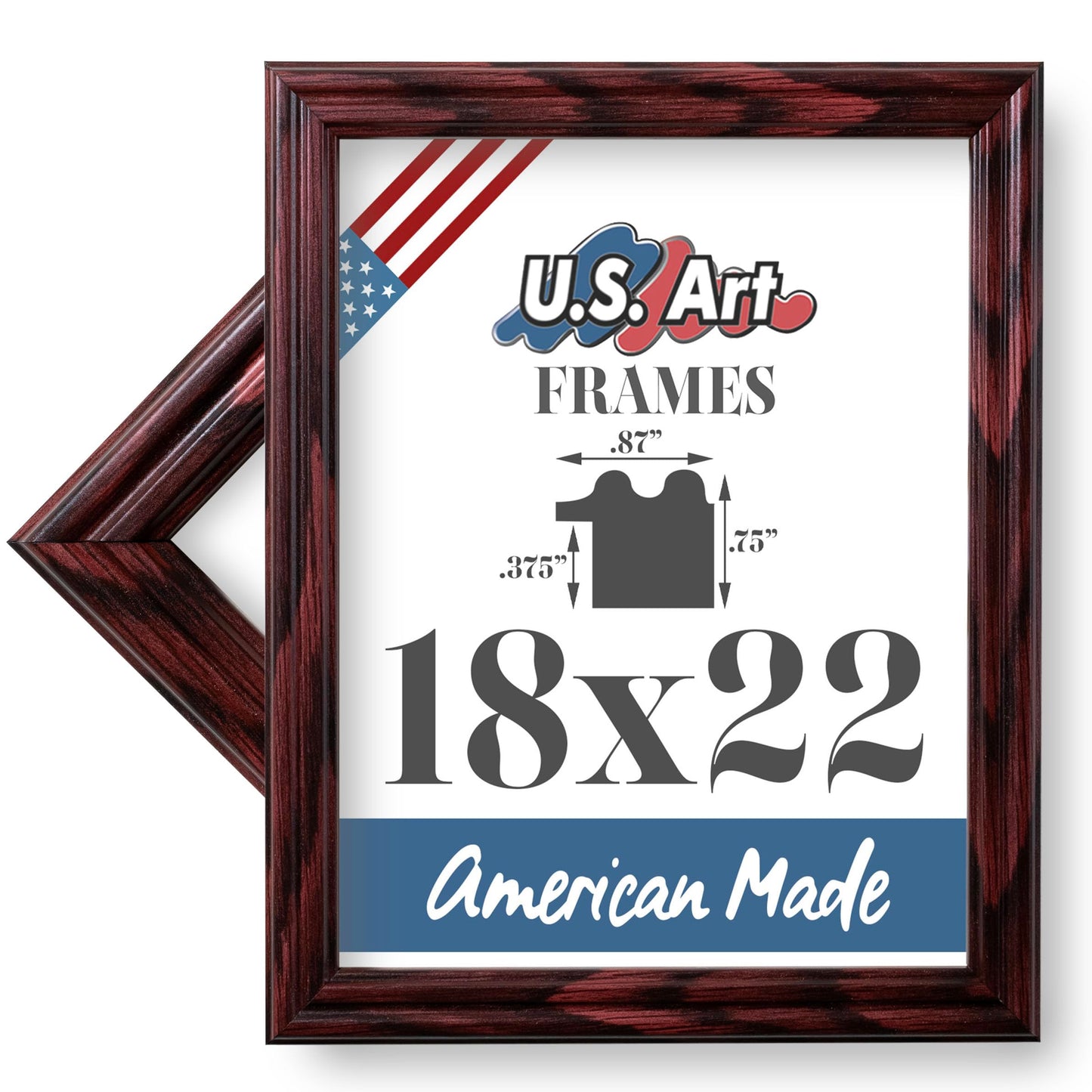 Traditional Style White Thin .75 Inch Wide, Solid Wood, Wall Decor Picture Poster Photo Frame