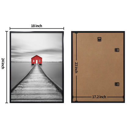 Poster Frame 3 Pack, Picture Frame for Horizontal or Vertical Wall Mounting, Sturdy and Scratch-proof