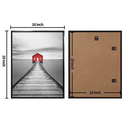 Poster Frame 3 Pack, Picture Frame for Horizontal or Vertical Wall Mounting, Sturdy and Scratch-proof