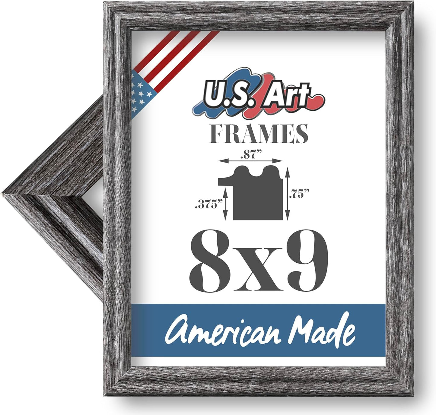 Traditional Style White Thin .75 Inch Wide, Solid Wood, Wall Decor Picture Poster Photo Frame