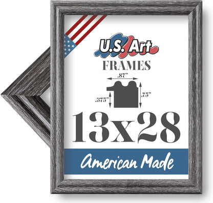 Traditional Style White Thin .75 Inch Wide, Solid Wood, Wall Decor Picture Poster Photo Frame