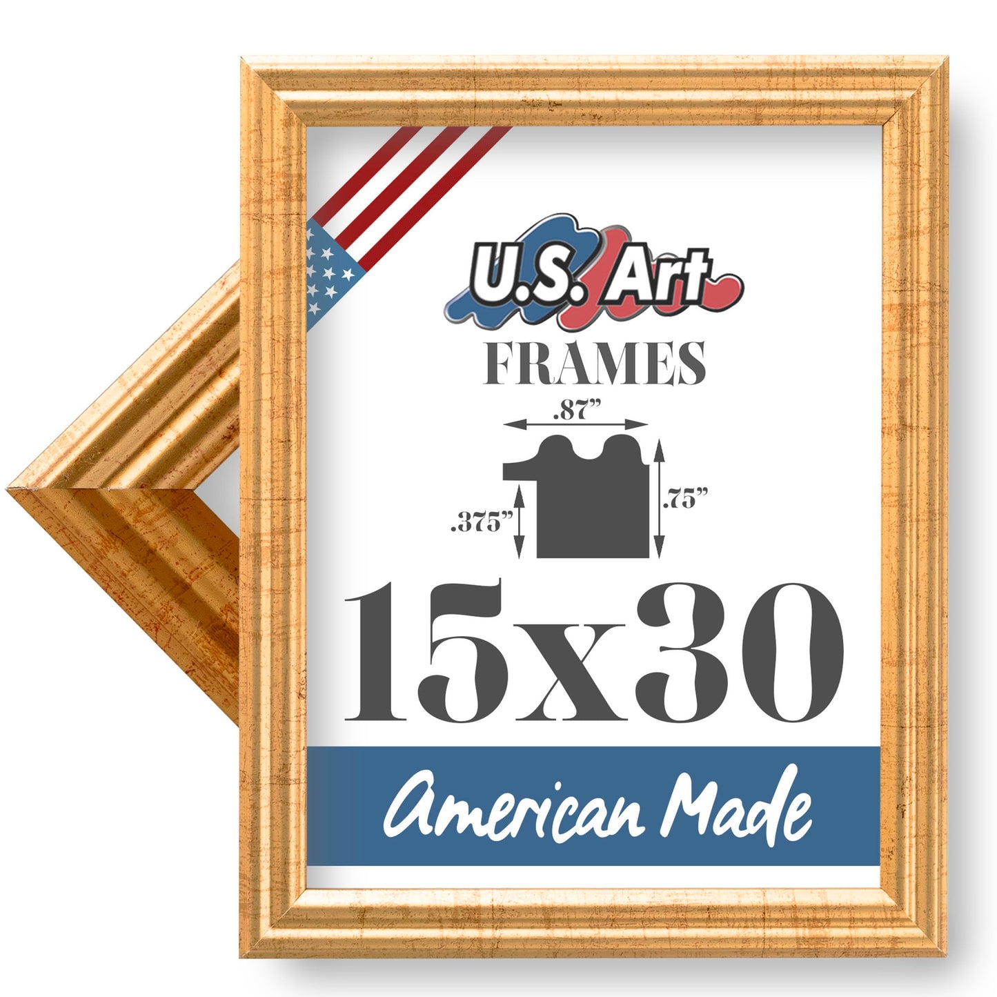 Traditional Style White Thin .75 Inch Wide, Solid Wood, Wall Decor Picture Poster Photo Frame