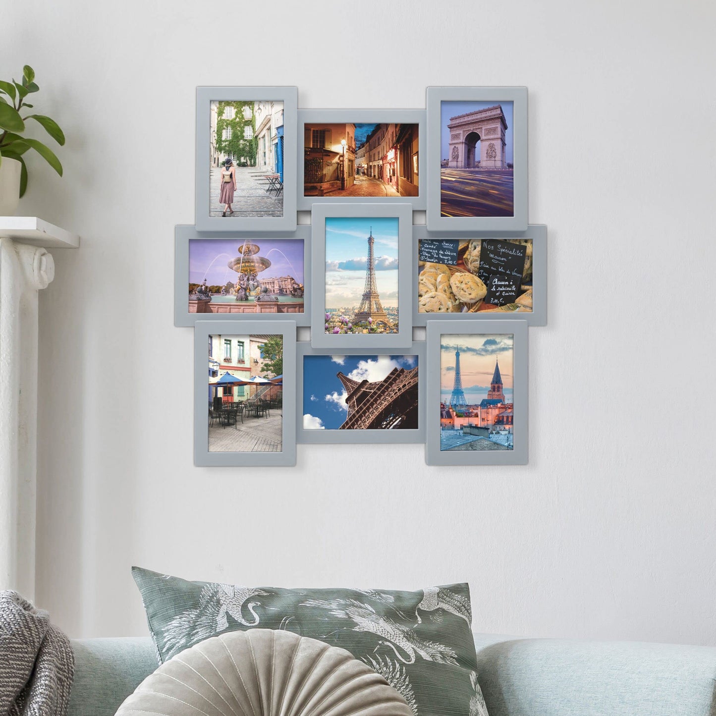 12 Opening Collage Frame, Displays 4x6 and 6x4 Inch Photos