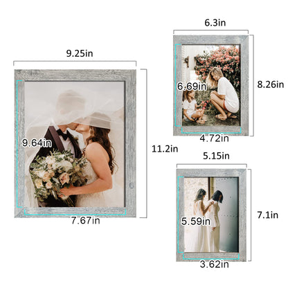 Picture Frame Set 10-Pack, Gallery Wall Frame Collage with 8x10 5x7 4x6 Frames in 3 Different Finishes