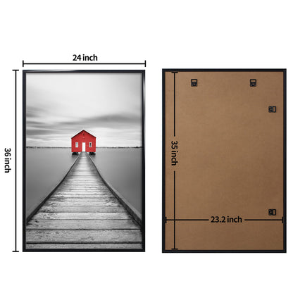 Poster Frame 3 Pack, Picture Frame for Horizontal or Vertical Wall Mounting, Sturdy and Scratch-proof