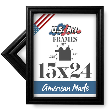 Traditional Style White Thin .75 Inch Wide, Solid Wood, Wall Decor Picture Poster Photo Frame