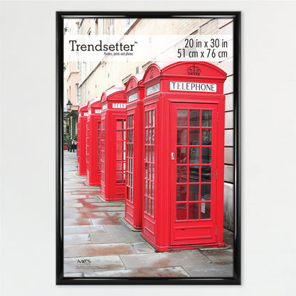 Trendsetter Poster Frame Black High-Gloss, Vertical & Horizontal Wall Hanging Large Picture Frame for Photos, Posters & Art Prints