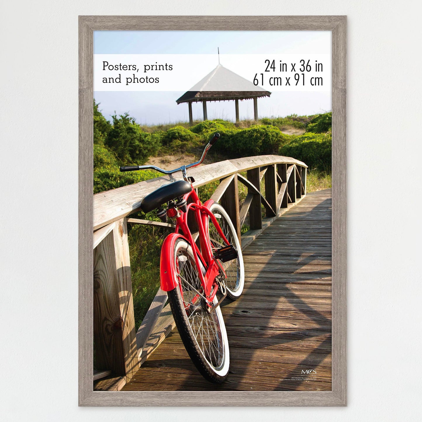 Museum Poster Frame Medium Oak, Vertical & Horizontal Wall Hanging Large Picture Frame for Photos, Posters & Art Prints