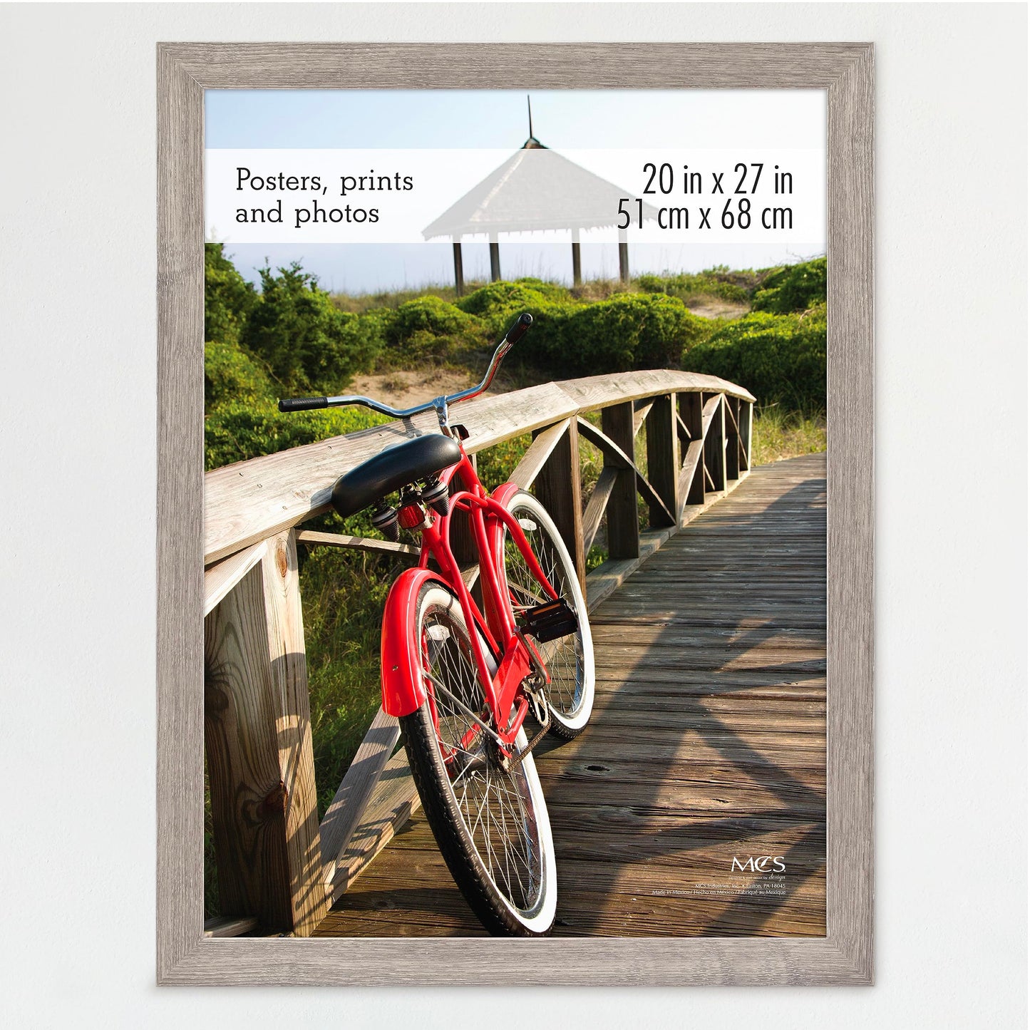 Museum Poster Frame Medium Oak, Vertical & Horizontal Wall Hanging Large Picture Frame for Photos, Posters & Art Prints