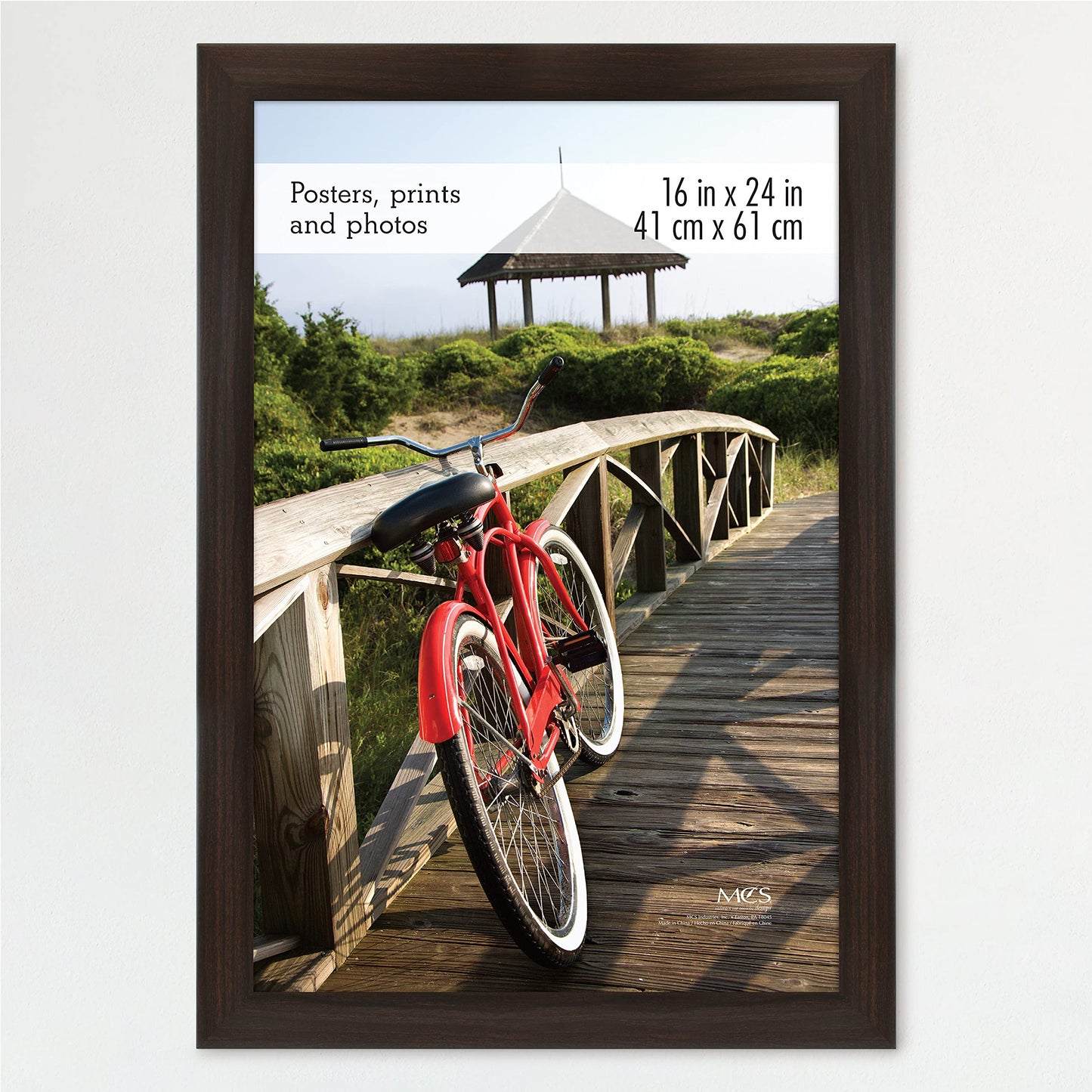 Museum Poster Frame Medium Oak, Vertical & Horizontal Wall Hanging Large Picture Frame for Photos, Posters & Art Prints