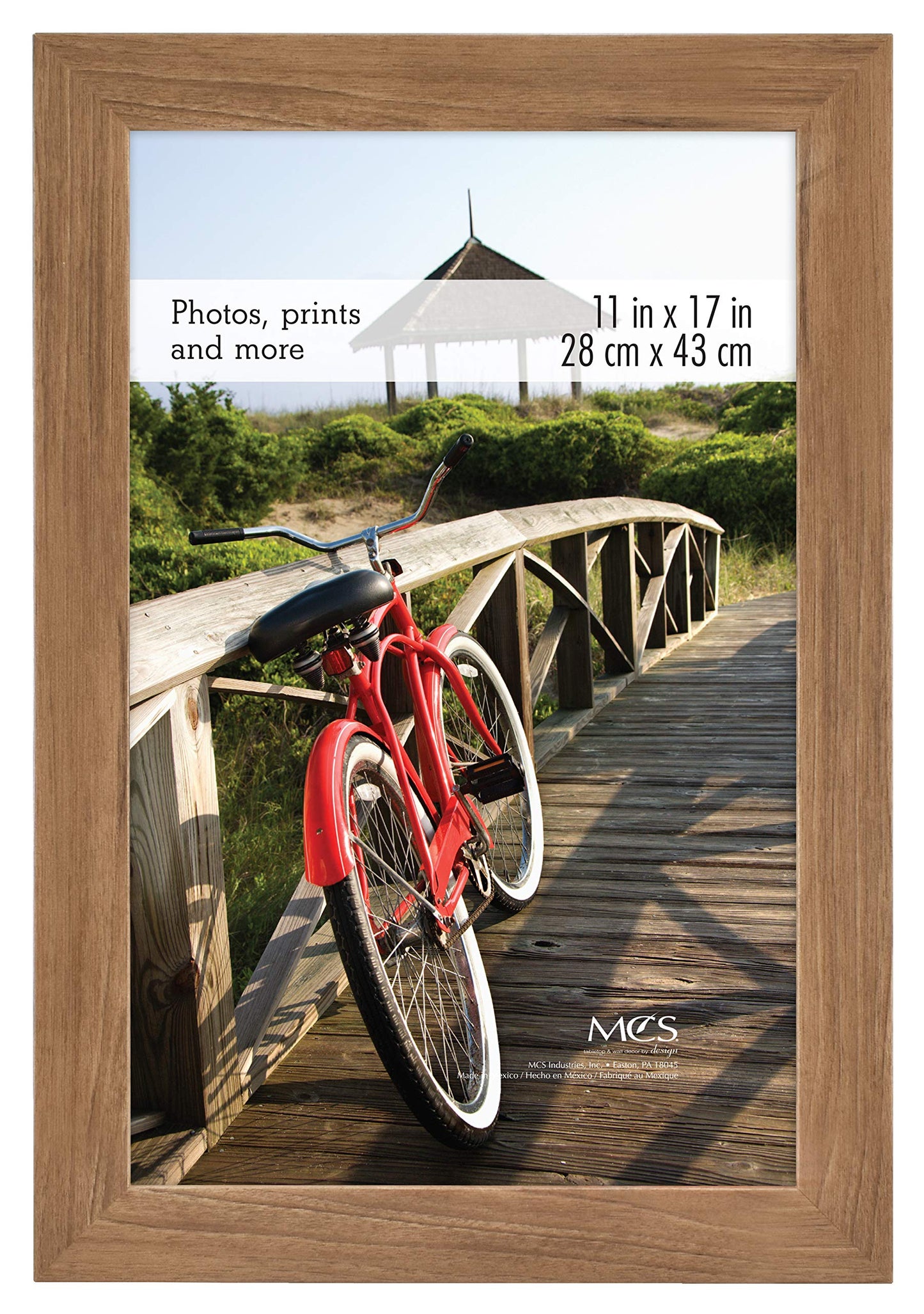 Museum Poster Frame Medium Oak, Vertical & Horizontal Wall Hanging Large Picture Frame for Photos, Posters & Art Prints