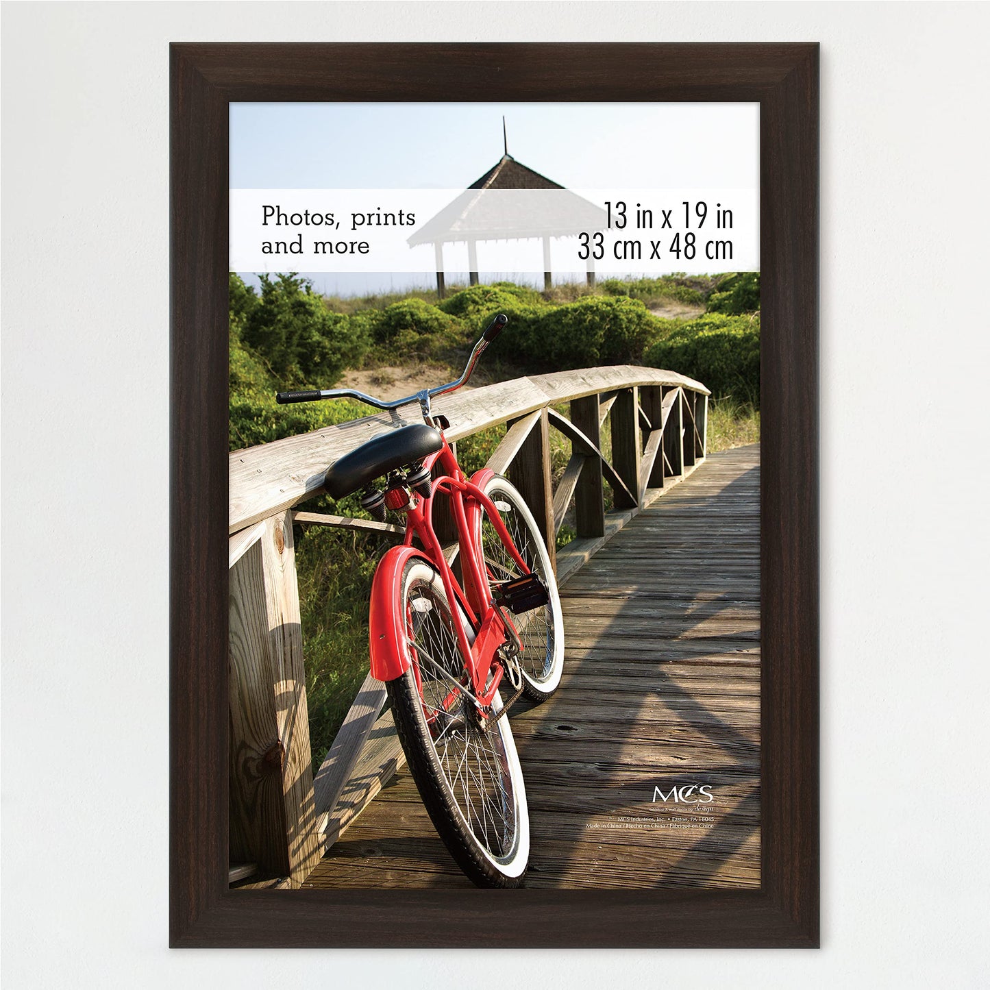 Museum Poster Frame Medium Oak, Vertical & Horizontal Wall Hanging Large Picture Frame for Photos, Posters & Art Prints