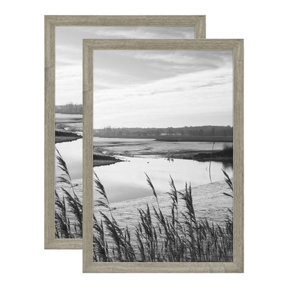 Museum Poster Frame Medium Oak, Vertical & Horizontal Wall Hanging Large Picture Frame for Photos, Posters & Art Prints