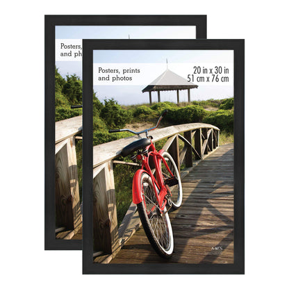 Museum Poster Frame Medium Oak, Vertical & Horizontal Wall Hanging Large Picture Frame for Photos, Posters & Art Prints